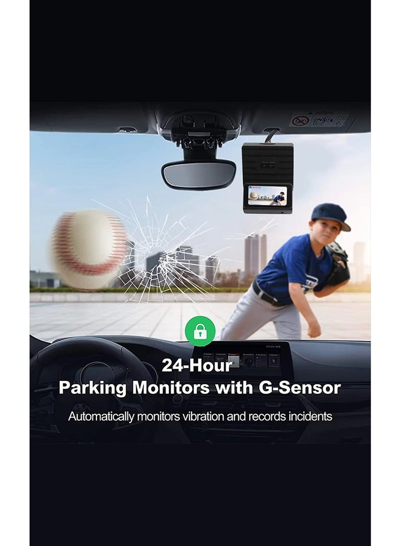 مستر سمارت كاميرا أمامية للسيارة بتقنية 4G مع كاميرا خلفية، دقة 2K فائقة الوضوح، واي فاي، نظام تحديد المواقع العالمي (GPS)، نظام مراقبة ركن السيارة على مدار 24 ساعة مع مستشعر G، بث مباشر، مسجل فيديو رقمي للسيارة بكاميرتين - Image 4